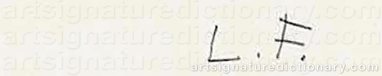 Signature by Lucian FREUD