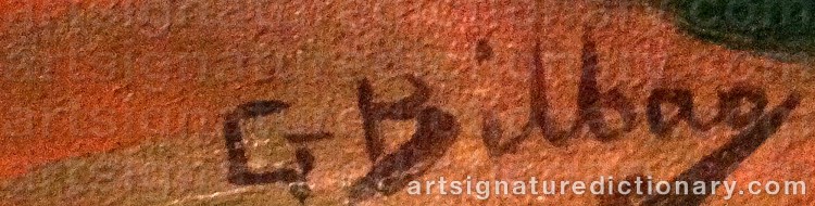 Authentic signature by Gonzalo BILBAO MARTINEZ on Painting/Watercolour artwork