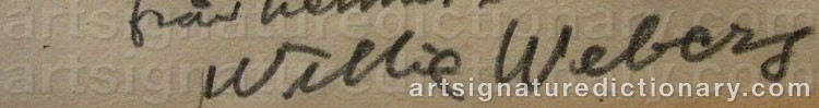 Signature by Wille WEBERG