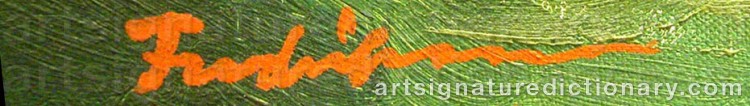 Signature by Carl Einar ‘Figge’ FREDRIKSSON