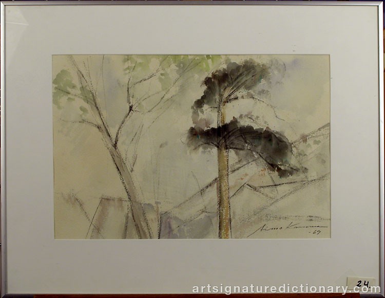 Close-up details showing Aimo KANERVA signature forgery characteristics