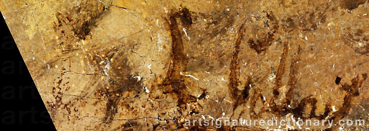 Authentic signature by Louis GALLAIT on artwork