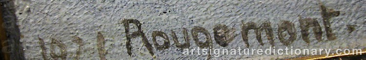 Signature by Sigrid WAHLSTRÖM DE ROUGEMONT