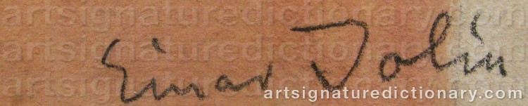 Signature by Einar JOLIN