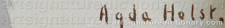 Signature by Agda HOLST