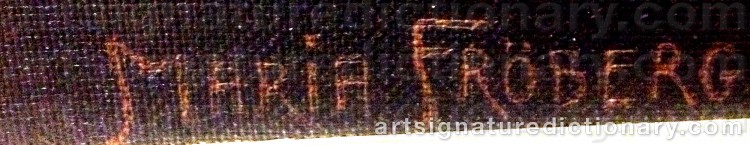 Signature by Maria FRÖBERG