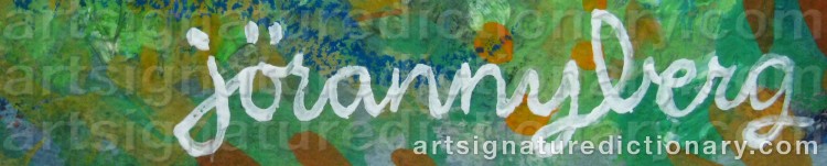 Authentic signature by Jöran NYBERG on Painting/Watercolour artwork