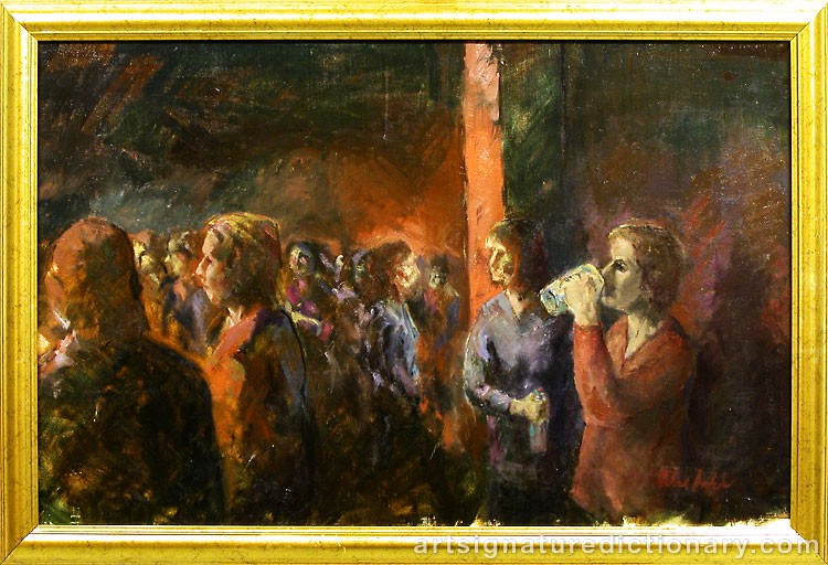 Close-up details showing Peter DAHL signature forgery characteristics