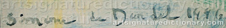 Signature by Simone De DARDEL