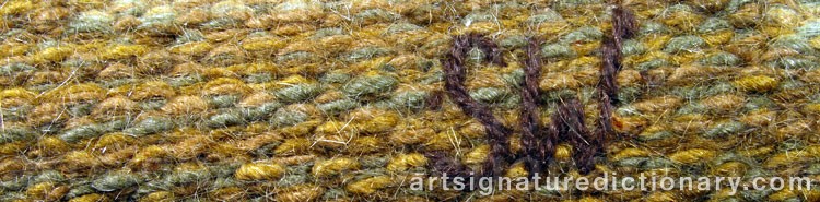 Authentic signature by Stig WINNERSKOG on  artwork