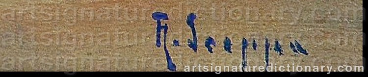 Authentic signature by Raimondo SCOPPA on  artwork