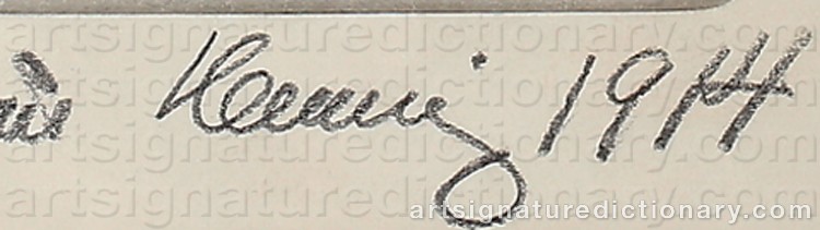 Signature by Gerhard HENNING