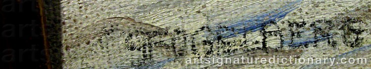 Proven forgery of Gustaf FOGELBERG signature - counterfeit example