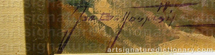 Signature by Jan Bohumil POSPISIL