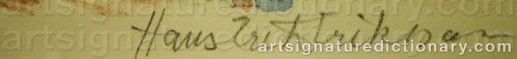 Signature by Hans Erik ERIKSSON