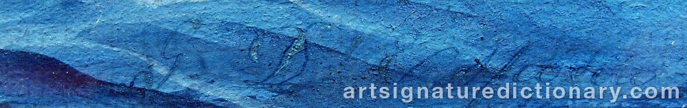 Authentic signature by G. D. ESPOSITO on  artwork