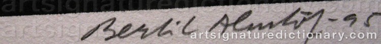 Signature by Bertil ALMLÖF