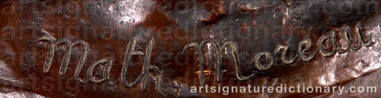 Signature by Mathurin MOREAU