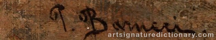 Authentic signature by Pietro BARUCCI on Painting/Watercolour artwork