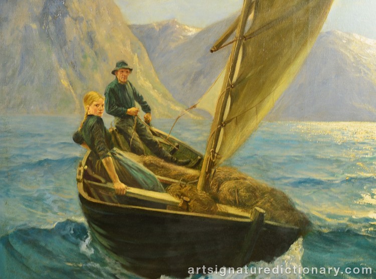 Close-up details showing Hans DAHL signature forgery characteristics