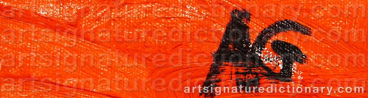 Authentic signature by Agneta GRANSTAD on Painting/Watercolour artwork