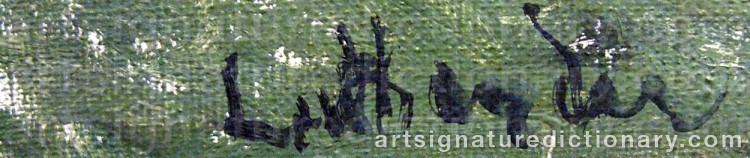 Signature by Carl LUTHANDER