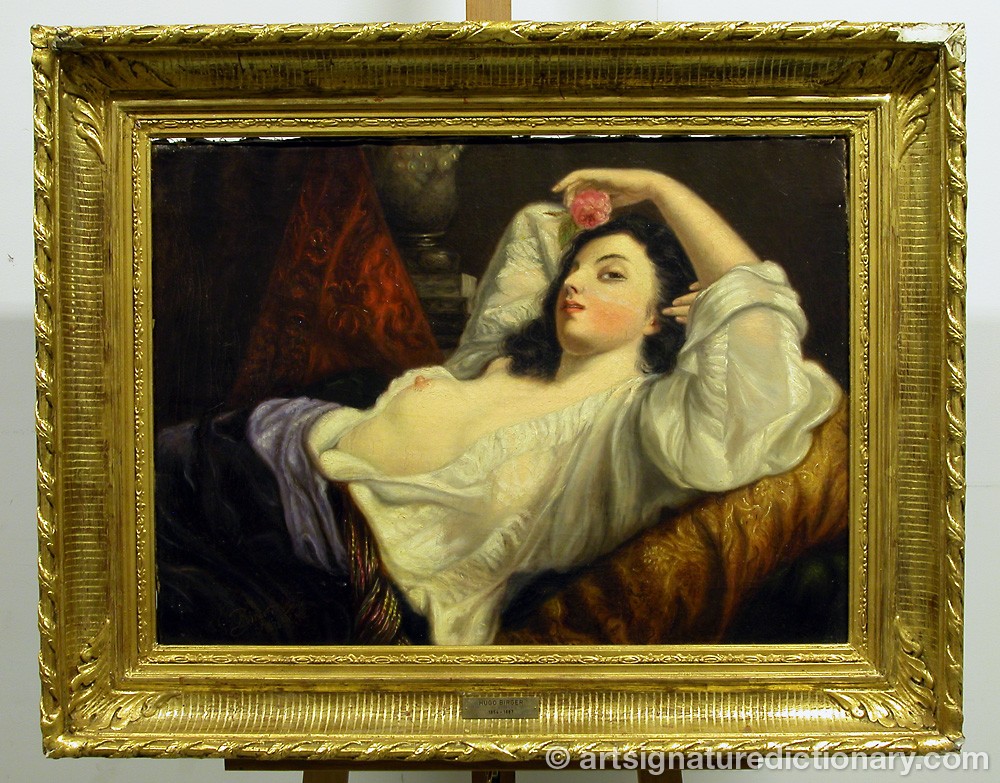 Close-up details showing Hugo BIRGER signature forgery characteristics