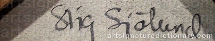 Signature by Stig SJÖLUND