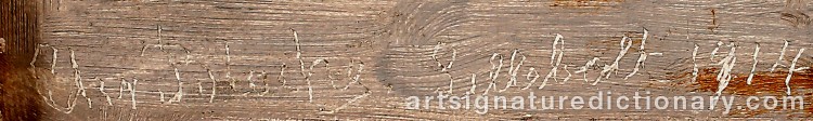 Authentic signature by Christian BLACHE on Painting/Watercolour artwork
