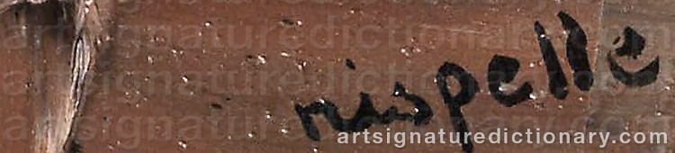 Signature by Jean-Paul RIOPELLE
