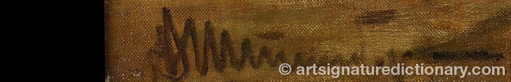 Authentic signature by Victor Karlovich SHTEMBERG on artwork