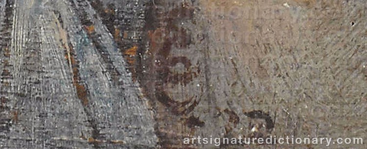 Authentic signature by Charles Caryl COLEMAN on Painting/Watercolour artwork