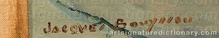 Authentic signature by Jacques BOUYSSOU on Painting/Watercolour artwork