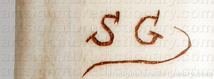 Authentic signature by Stefan (Sami Artist) GROTH on Other artwork
