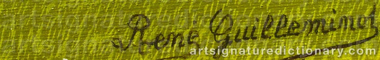 Signature by René GUILLEMINOT
