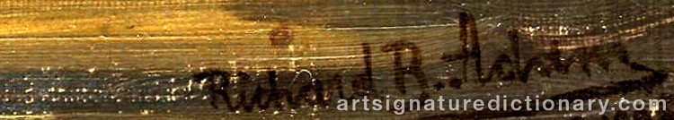 Signature by Richard Benno ADAM