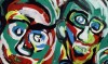 Close-up details showing Karel APPEL signature forgery characteristics