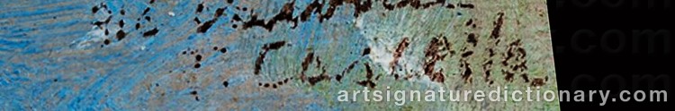 Authentic signature by Tommaso CASCELLA on artwork