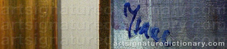 Signature by Isaac GRÜNEWALD