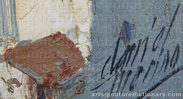 Authentic signature by Daniel MERINO on  artwork