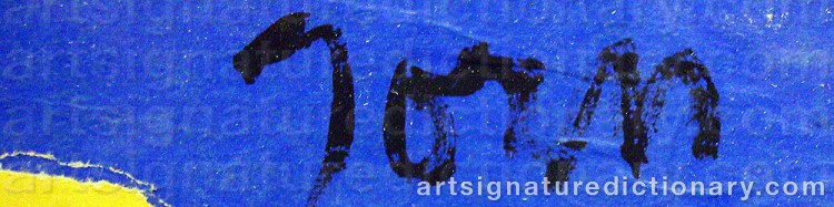 Signature by Asger JORN