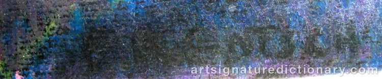 Authentic signature by Friedrich Karl GOTSCH on  artwork