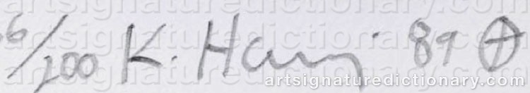 Signature by Keith HARING
