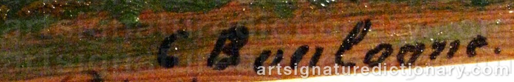 Authentic signature by Charles BOULOGNE on  artwork