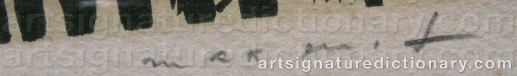 Signature by Max ERNST