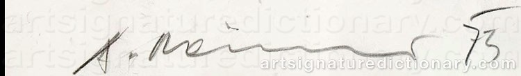 Signature by Arnulf RAINER