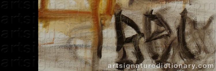 Authentic signature by Jeff IBBO on  artwork