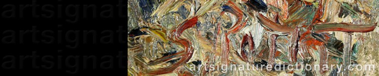Authentic signature by Samuel ROTHBORT on artwork