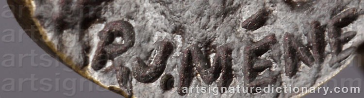 Signature by Pierre Jules MENE