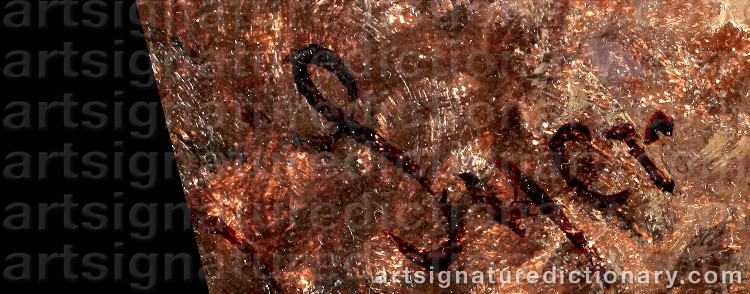 Authentic signature by John C. The Younger SYER on Painting/Watercolour artwork